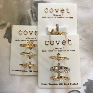 NWT Covet Ring Bundle